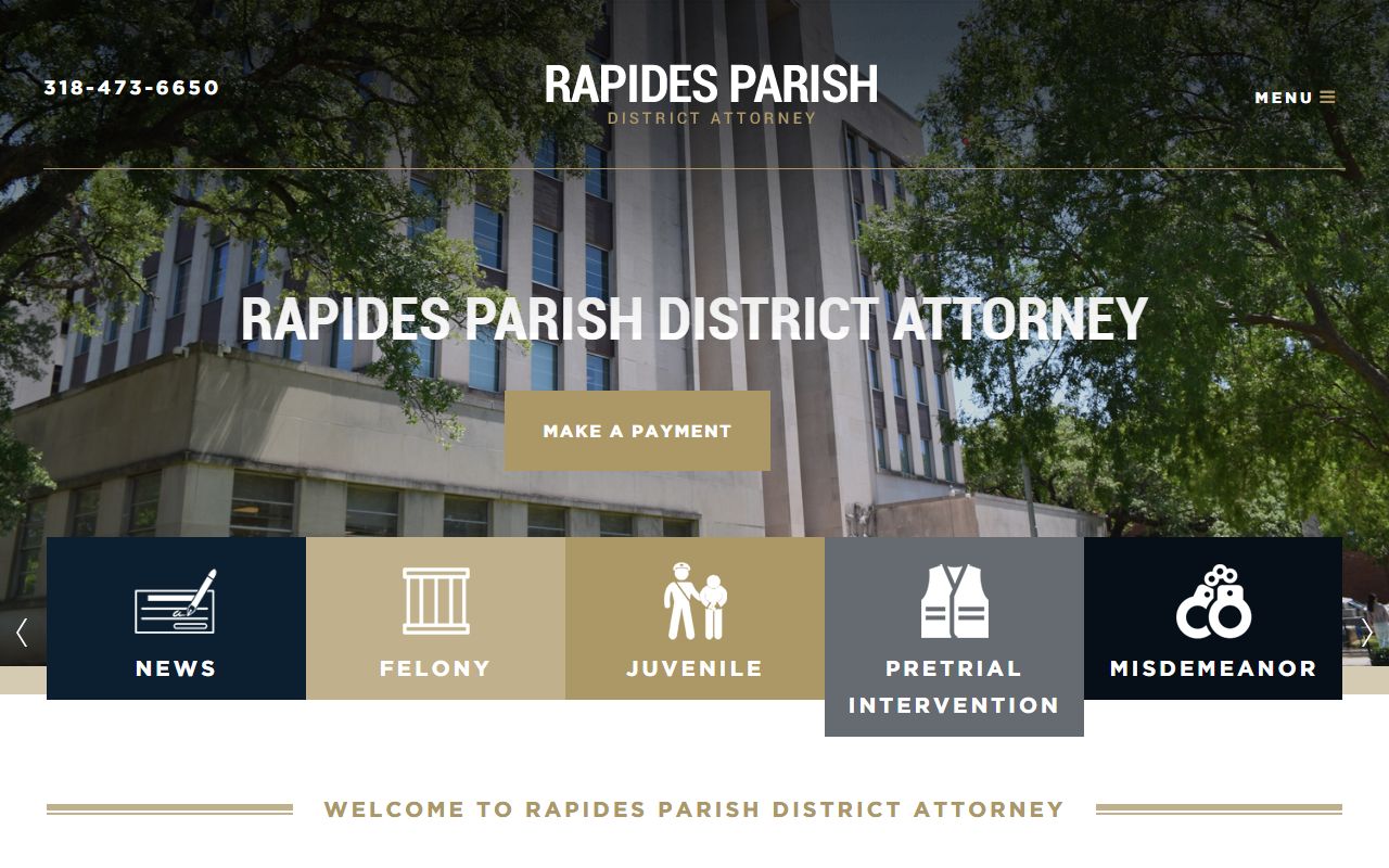 Rapides Parish District Attorney source for court records after arrest
